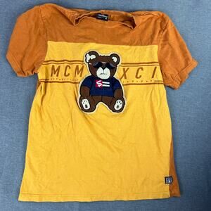 Southpole‎ Y2K millenium MCMXCI teddy bear shirt Size M